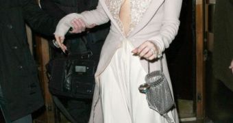 Lady Gaga grabs dinner in Paris in December 2010