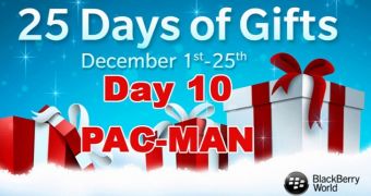 PAC-MAN for BlackBerry 10 included in the 25 Days of Gifts promotion