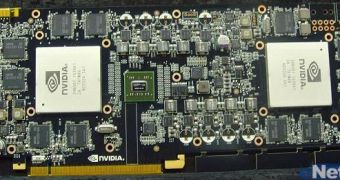 NVIDIA dual-GPU card pictured