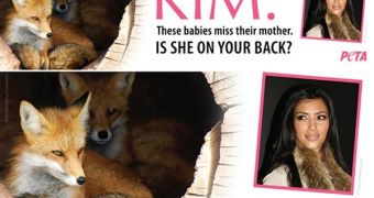 PETA goes after Kim Kardashian for wearing fur