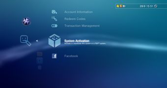 Activating a PS3 system