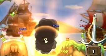 Gameplay footage from the latest Worms title on the PSP
