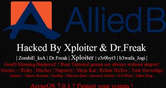 Allied Bank Limited defaced
