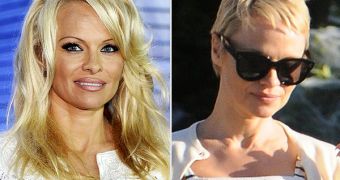 Pamela Anderson before and after: she is now sporting a pixie cut