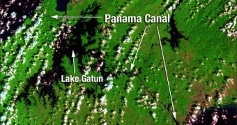 Image showing the extent of the Panama Canal