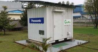Panasonic has created a portable photovoltaic system