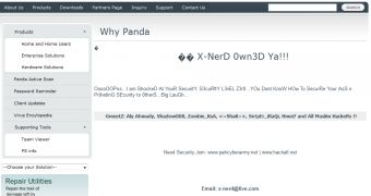 Panda Security Website in Pakistan Hacked