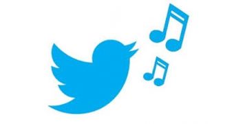Twitter + musical notes