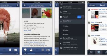 Pandora Radio iOS interface