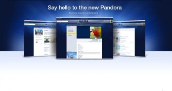 The new Pandora website