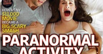 Katie Featherston and Micah Sloat of “Paranormal Activity” do EW