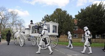 Family and friends said goodbye to Jack Robinson at a Star Wars-themed funeral