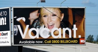 Paris Hilton sues over “Vacant” ad for billboard company in New Zealand