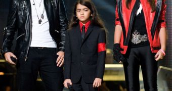 Prince Michael, Blanket and Paris Jackson at the Michael Forever concert tribute