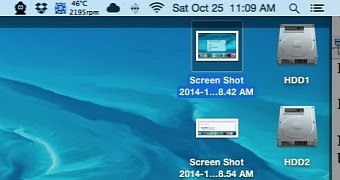 OS X Yosemite menubar displays blurry