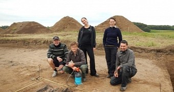 Photo taken at the site of a newly discovered Viking fortress at Vallø Estate, near Køge, in Denmark