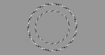 The irregular circles are actually perfectly round