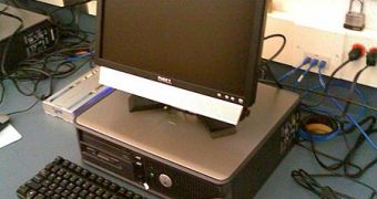 A Dell desktop PC