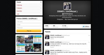Philippines DSWD Twitter account hacked by Anonymous