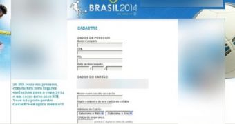 Fake FIFA World Cup 2014 Brazil website