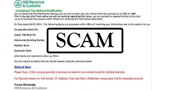 Phishing Alert: Automated Tax Refund Notification from HMRC