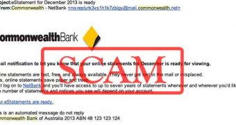 Commonwealth Bank of Australia phishing email