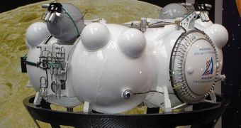 This is a model of the Russian Phobos-Grunt spacecraft
