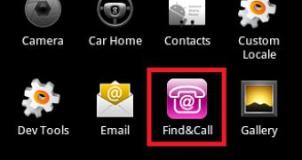Shady Find&Call app installed on phone