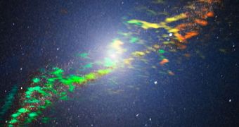 These are ALMA's latest radio observations of the luminous radio galaxy, Centaurus A