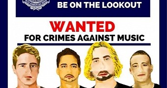 Photo of the Day: Australian Police’s BOLO for Nickelback, Wanted for Crimes Against Music