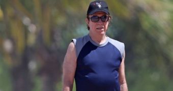 Chuck Norris out and about, almost unrecognizable without his beard
