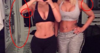 Kim Kardashian and Blac Chyna show off their figure in post-workout selfie