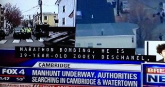 Fox affiliate mistakenly identifies Zooey Deschanel as the Boston Marathon bomber