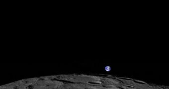 NASA photo shows our planet as seen from the surface of the moon