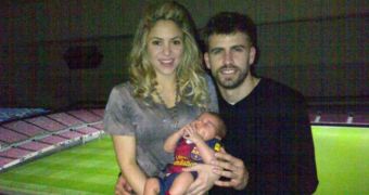 Shakira, Gerard Pique and their son Milan in first family photo made public