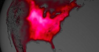 The US Midwest really stands out in terms of photosynthetic activity during the Northern Hemisphere growth season