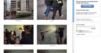 The new multi-photo uploader in Picasa Web Albums