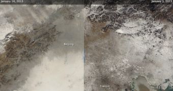 NASA releases photos showing how bad China's air pollution spike is