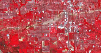 Picture of the Day: Damage Scar Left by Moore, Okla. Tornado as Seen from Space