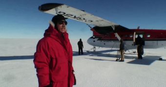 GSFC emeritus glaciologist Robert Bindschadler was the first person to ever walk on the Pine Island Glacier ice shelf, in January 2008