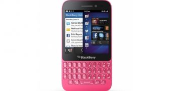 Pink BlackBerry Q5
