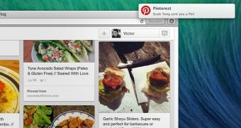 Pinterest Push Notification in Safari