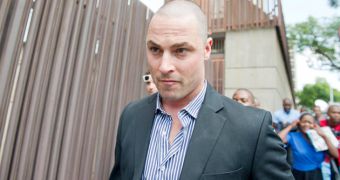 28-year-old Carl Pistorius is on trial for killing a woman in a collision, in 2008