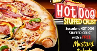 Pizza Hut introduces the pizza with hot dog stuffed crust for UK residents
