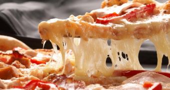 A slice of hot pizza caused first- and second-degree burns to a 6-year-old girl