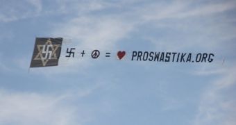 Banner showing a swastika shows up in Brooklyn, NYC