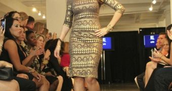 One of Dr. Kassir’s patients shows off her surgically improved looks at New York Fashion Week show