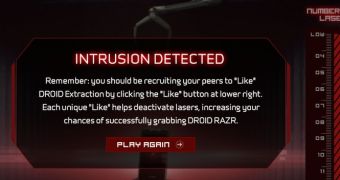 "DROID Extraction" game (screenshot)