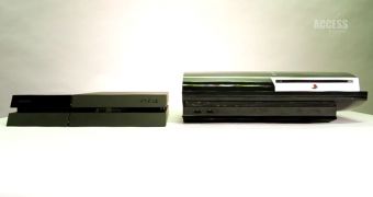 The PS4 and PS3 side by side