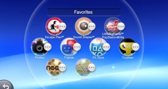 The PS Vita can now create folders with gamers or apps via firmwarer update 2.10